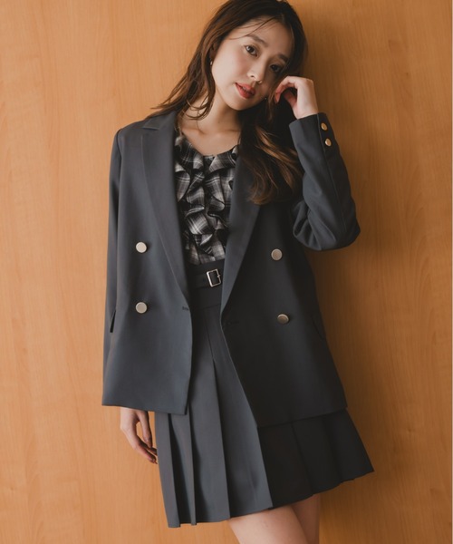 セール】2025秋冬新作 ダブルテーラードジャケット（テーラード