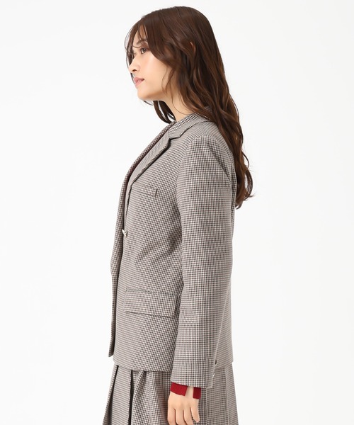 MISCH MASCH（ミッシュマッシュ）の「ダブルテーラードジャケット（テーラードジャケット・レディース・ブラウン/ブラウン系/グレー・S/M）」の15枚目の写真