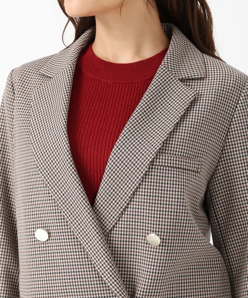 MISCH MASCH（ミッシュマッシュ）の「ダブルテーラードジャケット（テーラードジャケット・レディース・ブラウン/ブラウン系/グレー・S/M）」の17枚目の写真