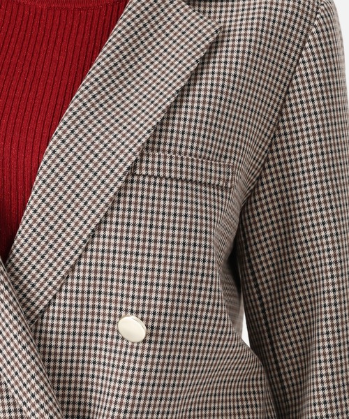 MISCH MASCH（ミッシュマッシュ）の「ダブルテーラードジャケット（テーラードジャケット・レディース・ブラウン/ブラウン系/グレー・S/M）」の18枚目の写真