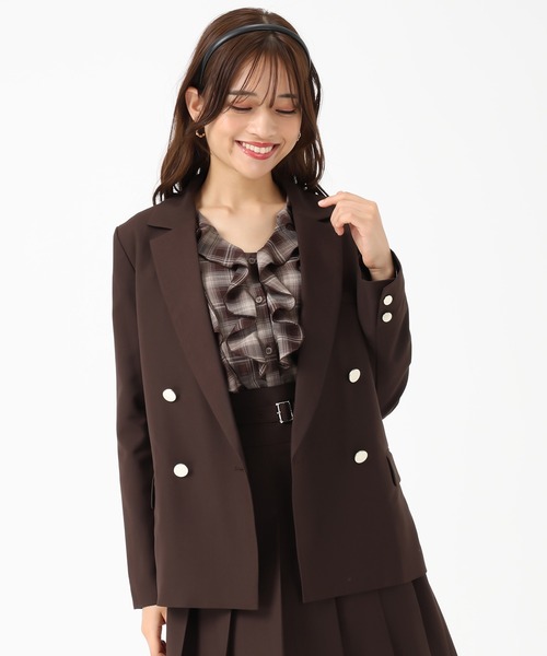 2025秋冬新作 ダブルテーラードジャケット（テーラード