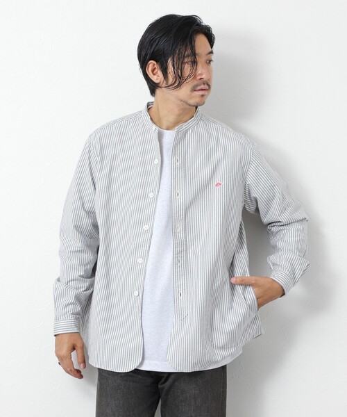DANTON(ダントン)の「【DANTON/ダントン】DT-B0280 OXP BAND COLLAR SHIRT 25AW(シャツ/ブラウス・メンズ・ブルー系その他/グリーン系その他/ブラック系その他・38/40/42/44)」の7枚目の写真