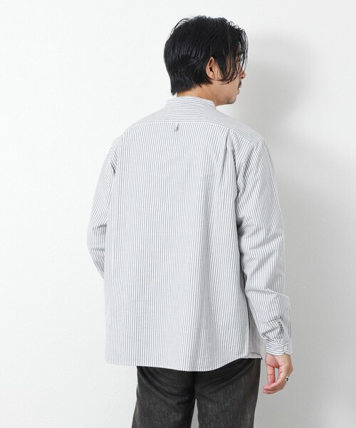 DANTON(ダントン)の「【DANTON/ダントン】DT-B0280 OXP BAND COLLAR SHIRT 25AW(シャツ/ブラウス・メンズ・ブルー系その他/グリーン系その他/ブラック系その他・38/40/42/44)」の9枚目の写真