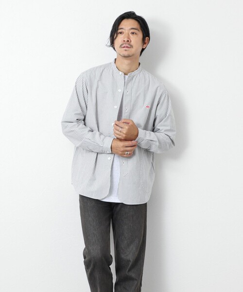 DANTON(ダントン)の「【DANTON/ダントン】DT-B0280 OXP BAND COLLAR SHIRT 25AW(シャツ/ブラウス・メンズ・ブルー系その他/グリーン系その他/ブラック系その他・38/40/42/44)」の10枚目の写真