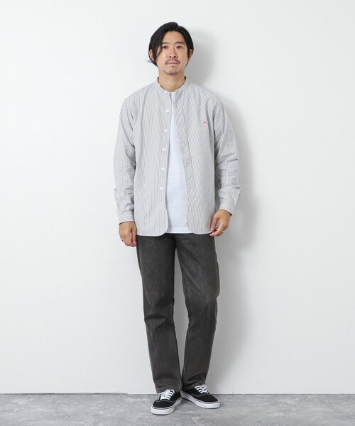DANTON(ダントン)の「【DANTON/ダントン】DT-B0280 OXP BAND COLLAR SHIRT 25AW(シャツ/ブラウス・メンズ・ブルー系その他/グリーン系その他/ブラック系その他・38/40/42/44)」の11枚目の写真