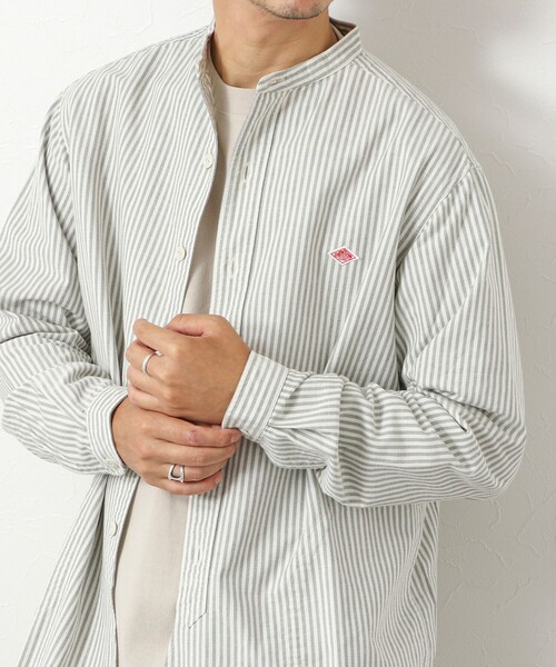 DANTON(ダントン)の「【DANTON/ダントン】DT-B0280 OXP BAND COLLAR SHIRT 25AW(シャツ/ブラウス・メンズ・ブルー系その他/グリーン系その他/ブラック系その他・38/40/42/44)」の13枚目の写真