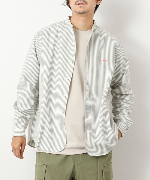 DANTON(ダントン)の「【DANTON/ダントン】DT-B0280 OXP BAND COLLAR SHIRT 25AW(シャツ/ブラウス・メンズ・ブルー系その他/グリーン系その他/ブラック系その他・38/40/42/44)」の14枚目の写真