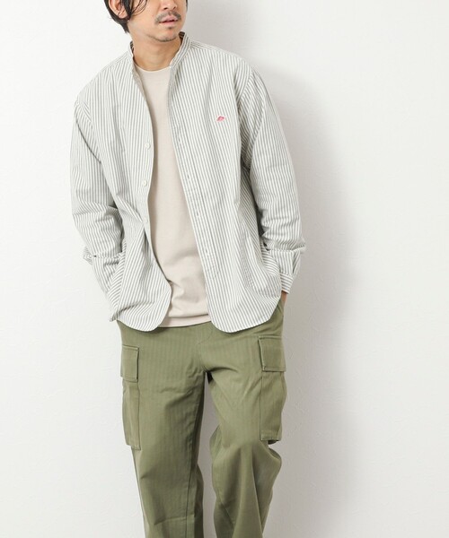 DANTON(ダントン)の「【DANTON/ダントン】DT-B0280 OXP BAND COLLAR SHIRT 25AW(シャツ/ブラウス・メンズ・ブルー系その他/グリーン系その他/ブラック系その他・38/40/42/44)」の15枚目の写真