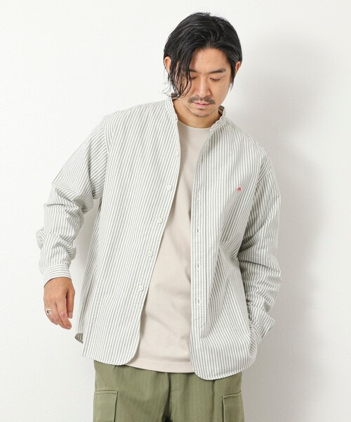 DANTON(ダントン)の「【DANTON/ダントン】DT-B0280 OXP BAND COLLAR SHIRT 25AW(シャツ/ブラウス・メンズ・ブルー系その他/グリーン系その他/ブラック系その他・38/40/42/44)」の16枚目の写真