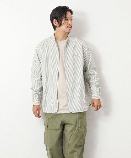 DANTON(ダントン)の「【DANTON/ダントン】DT-B0280 OXP BAND COLLAR SHIRT 25AW(シャツ/ブラウス・メンズ・ブルー系その他/グリーン系その他/ブラック系その他・38/40/42/44)」の19枚目の写真