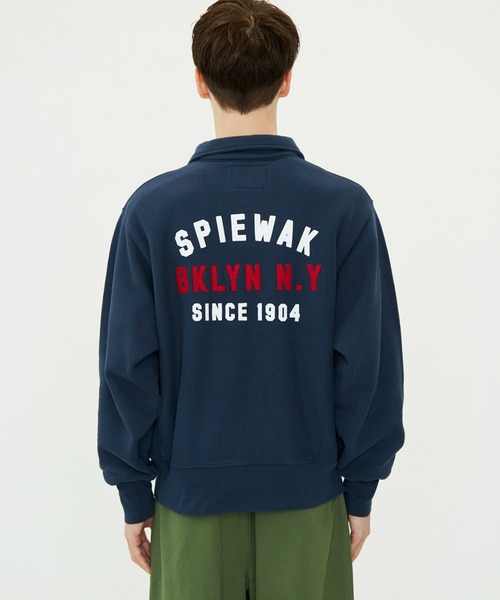 SPIEWAK(スピーワック)の「ハーフジップスタンドカラースウェット(スウェット・メンズ・ホワイト/イエロー/ネイビー/グレー・LARGE/X-LARGE/MEDIUM)」の9枚目の写真