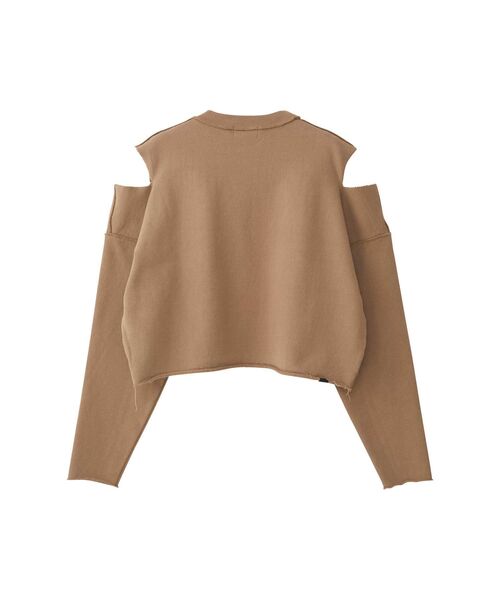 HYSTERIC GLAMOUR（ヒステリックグラマー）の「NO RULES ショート丈スウェット（スウェット・レディース・カーキ/ブラック/ブラウン・FREE）」の6枚目の写真