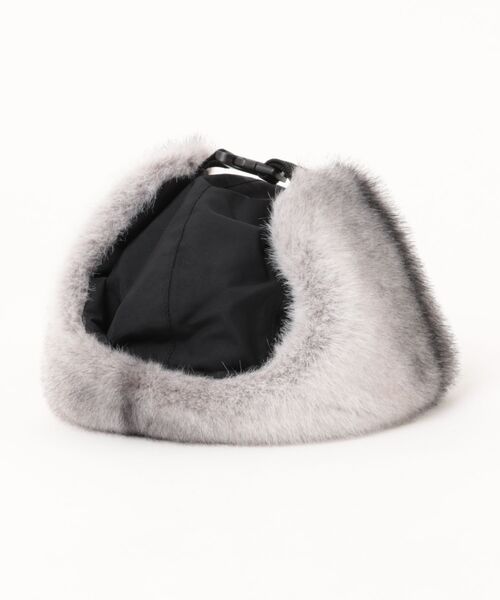 THRASHER（スラッシャー）の「THRASHER/スラッシャー キッズ キャップ 帽子 パイロットキャップ トラッパー 撥水 25TH-C52K（キャップ・キッズ・カーキ/ブラック・YOUTH）」の3枚目の写真