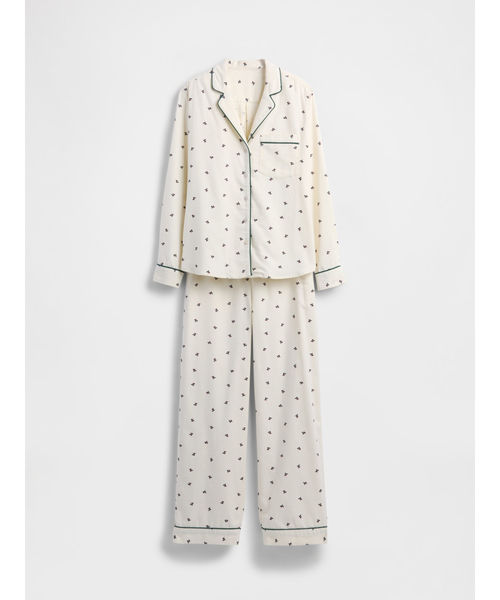GAP（ギャップ）の「ソフト フランネル パジャマセット（ルームウェア/パジャマ・レディース・その他/ブラック系その他/その他1・XS/S/M/L/XXS）」の7枚目の写真