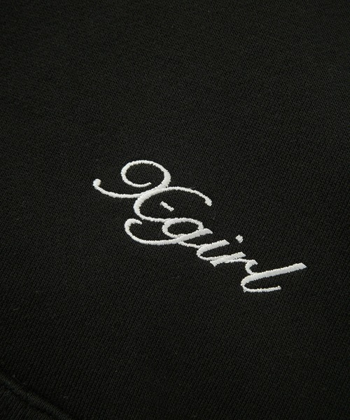 X-girl（エックスガール）の「STUDDED ZIP UP SWEAT HOODIE（パーカー・レディース・ブラック/オリーブ/ベージュ・S/M）」の8枚目の写真