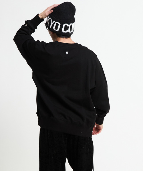 CONVERSE TOKYO（コンバーストウキョウ）の「MOHAIR-LIKE LOGO KNIT CAP（ニットキャップ/ビーニー・レディース・ブラック/ホワイト/ライトグレー・FREE）」の4枚目の写真