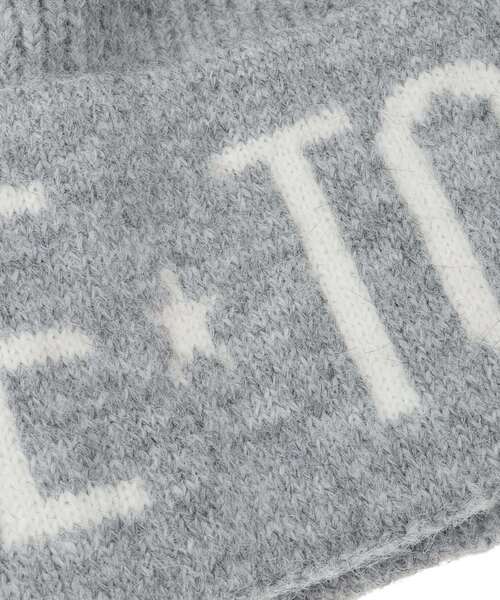 CONVERSE TOKYO（コンバーストウキョウ）の「MOHAIR-LIKE LOGO KNIT CAP（ニットキャップ/ビーニー・レディース・ブラック/ホワイト/ライトグレー・FREE）」の11枚目の写真