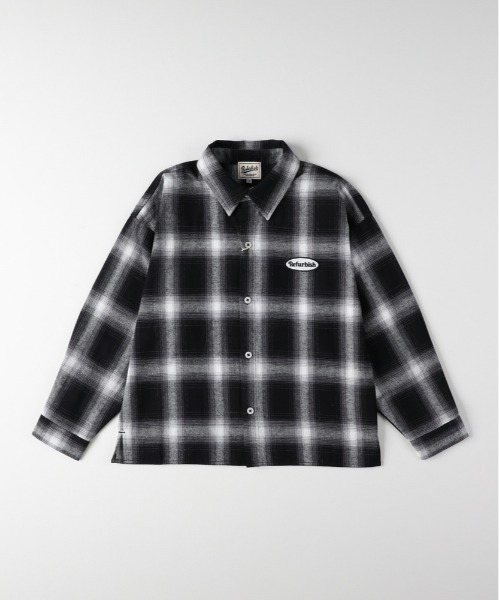 Right-on（ライトオン）の「【Refurbish】オンブレチェックシャツ（シャツ/ブラウス・キッズ・ベージュ/ブラック・130/160/140/150）」の3枚目の写真