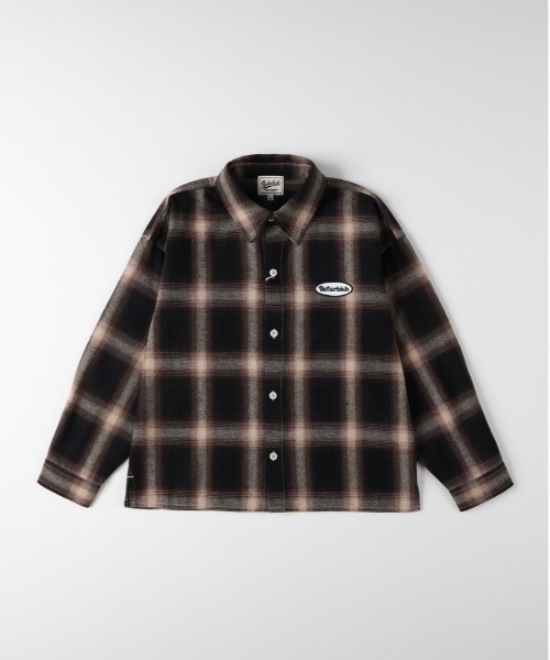 Right-on（ライトオン）の「【Refurbish】オンブレチェックシャツ（シャツ/ブラウス・キッズ・ベージュ/ブラック・130/160/140/150）」の4枚目の写真