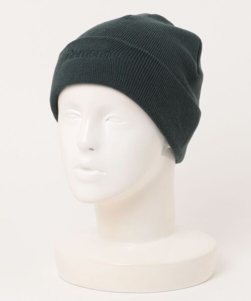 ELEMENT(エレメント)の「ELEMENT/エレメント ビーニー MID LOWCASE BEANIE BF022-991(ニットキャップ/ビーニー・メンズ・グレイッシュブルー/スミクロ/グリーン・FREE)」の1枚目の写真