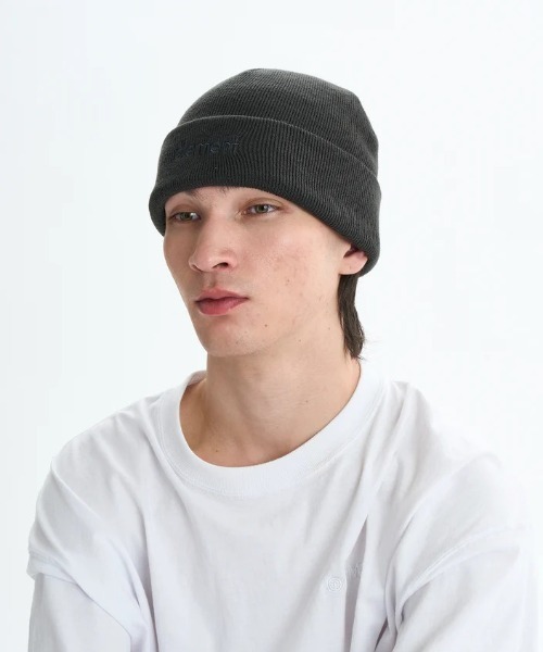 ELEMENT(エレメント)の「ELEMENT/エレメント ビーニー MID LOWCASE BEANIE BF022-991(ニットキャップ/ビーニー・メンズ・グレイッシュブルー/スミクロ/グリーン・FREE)」の5枚目の写真