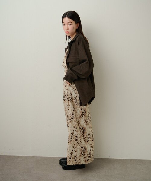 Omekashi（オメカシ）の「フリルキャミワンピース（ワンピース・レディース・ベージュ/ブラウン/オフホワイト・36/38）」の20枚目の写真