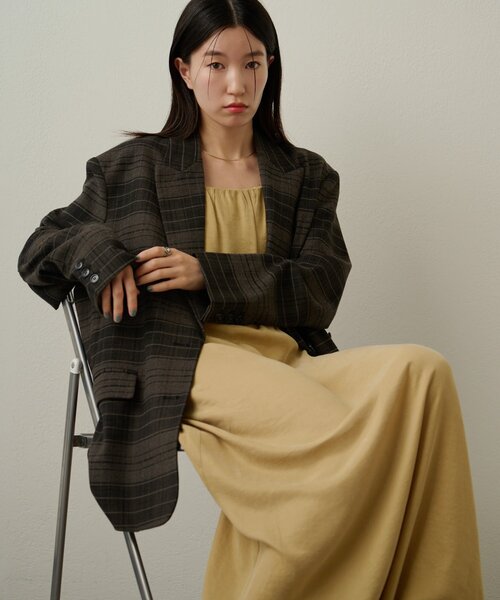 Omekashi（オメカシ）の「フリルキャミワンピース（ワンピース・レディース・ベージュ/ブラウン/オフホワイト・36/38）」の18枚目の写真