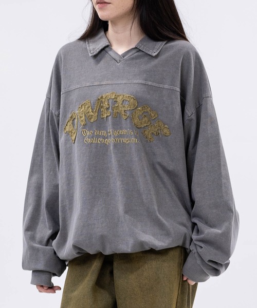 JOHN'S CLOSET(ジョンズクローゼット)の「【13】ドローコード付 ヴィンテージライク Vネックポロ(ポロシャツ・メンズ・ピンク/チャコールグレー/カーキ・LARGE/MEDIUM)」の5枚目の写真
