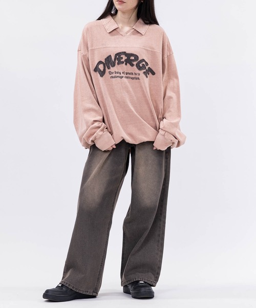 JOHN'S CLOSET(ジョンズクローゼット)の「【13】ドローコード付 ヴィンテージライク Vネックポロ(ポロシャツ・メンズ・ピンク/チャコールグレー/カーキ・LARGE/MEDIUM)」の19枚目の写真