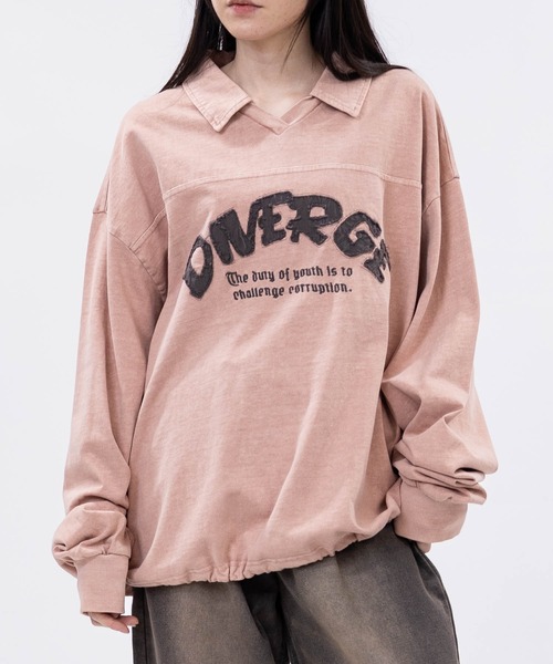 JOHN'S CLOSET(ジョンズクローゼット)の「【13】ドローコード付 ヴィンテージライク Vネックポロ(ポロシャツ・メンズ・ピンク/チャコールグレー/カーキ・LARGE/MEDIUM)」の16枚目の写真
