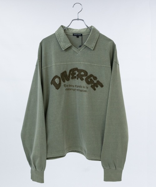 JOHN'S CLOSET(ジョンズクローゼット)の「【13】ドローコード付 ヴィンテージライク Vネックポロ(ポロシャツ・メンズ・ピンク/チャコールグレー/カーキ・LARGE/MEDIUM)」の22枚目の写真
