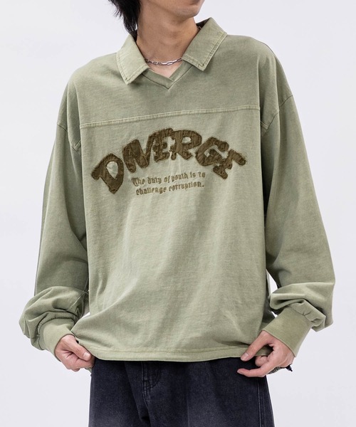 JOHN'S CLOSET(ジョンズクローゼット)の「【13】ドローコード付 ヴィンテージライク Vネックポロ(ポロシャツ・メンズ・ピンク/チャコールグレー/カーキ・LARGE/MEDIUM)」の13枚目の写真