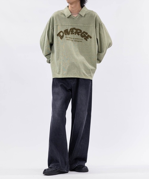 JOHN'S CLOSET(ジョンズクローゼット)の「【13】ドローコード付 ヴィンテージライク Vネックポロ(ポロシャツ・メンズ・ピンク/チャコールグレー/カーキ・LARGE/MEDIUM)」の10枚目の写真