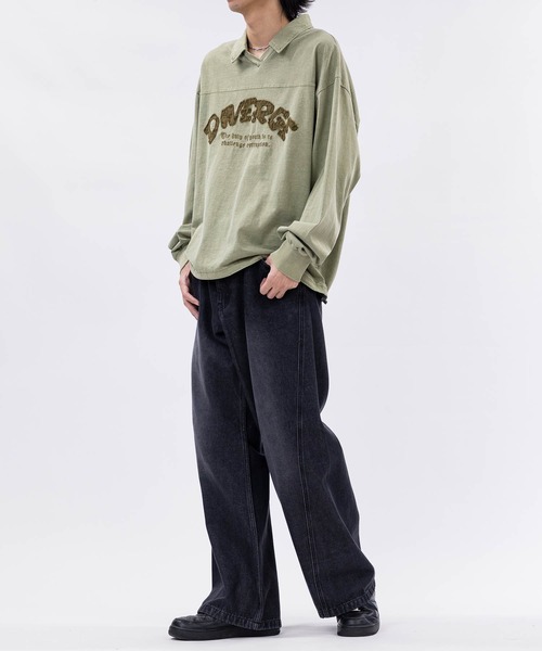 JOHN'S CLOSET(ジョンズクローゼット)の「【13】ドローコード付 ヴィンテージライク Vネックポロ(ポロシャツ・メンズ・ピンク/チャコールグレー/カーキ・LARGE/MEDIUM)」の14枚目の写真