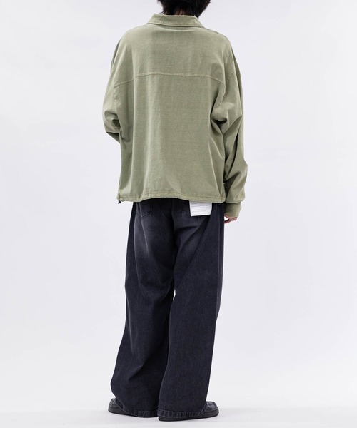 JOHN'S CLOSET(ジョンズクローゼット)の「【13】ドローコード付 ヴィンテージライク Vネックポロ(ポロシャツ・メンズ・ピンク/チャコールグレー/カーキ・LARGE/MEDIUM)」の12枚目の写真