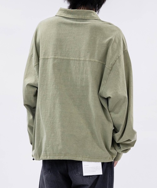 JOHN'S CLOSET(ジョンズクローゼット)の「【13】ドローコード付 ヴィンテージライク Vネックポロ(ポロシャツ・メンズ・ピンク/チャコールグレー/カーキ・LARGE/MEDIUM)」の15枚目の写真