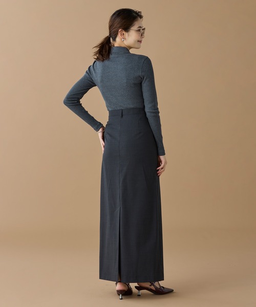 LACOSTE（ラコステ）の「スリムフィット ロングスリーブリブニットポロシャツ（ポロシャツ・レディース・ブラック/グレー・34/36/40/38）」の12枚目の写真