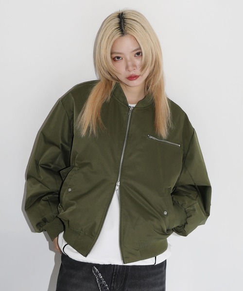 pompom ショート丈 MA-1 ショートMA-1 MA-1 メンズ アウター 送料無料・メール便不可 | MENS