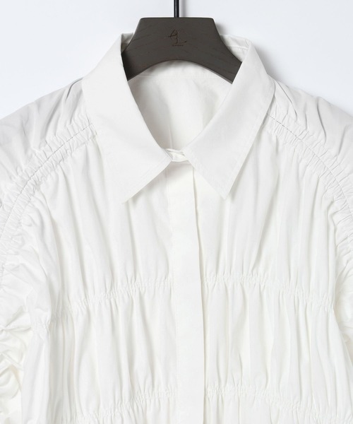 JEANASIS(ジーナシス)の「【eL】Shirring Gather Shirt/577377(シャツ/ブラウス・レディース・ホワイト/ブラック・FREE)」の20枚目の写真