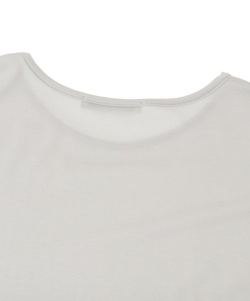 Julier Yoga and Relax（ジュリエヨガアンドリラックス）の「Julier エコリヨセルハーフスリーブプルオーバー（Tシャツ/カットソー・レディース・ラベンダー/ライトグレー/ブラック・FREE）」の6枚目の写真