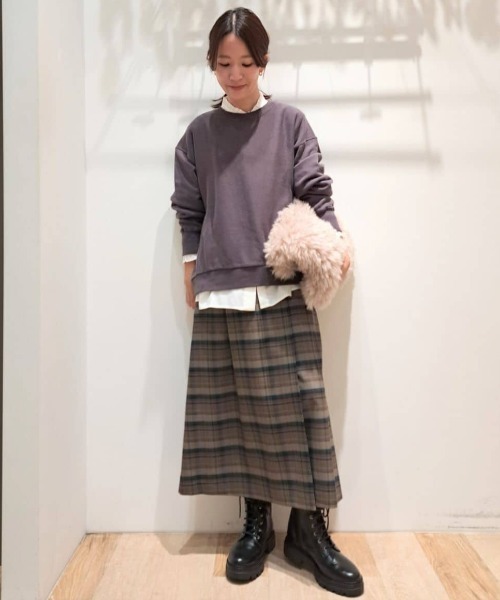 ◇先染めチェックキルト風スカート（スカート）｜human woman