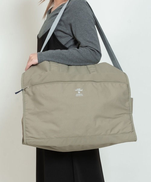 anello GRANDE(アネログランデ)の「2WAY ボストンバッグ / CABIN(ボストンバッグ・レディース・ネイビー/グレイッシュベージュ/ブラック・FREE)」の3枚目の写真