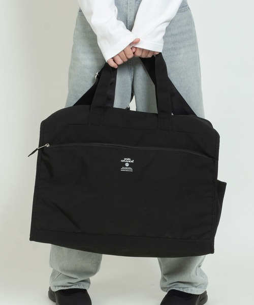 anello GRANDE(アネログランデ)の「2WAY ボストンバッグ / CABIN(ボストンバッグ・レディース・ネイビー/グレイッシュベージュ/ブラック・FREE)」の2枚目の写真