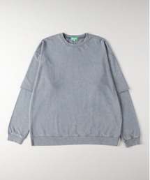 Refurbish(リファービッシュ)【メンズ】スノーウォッシュフェイクレイヤードロングスリーブTシャツ