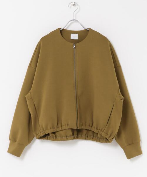 URBAN RESEARCH DOORS（アーバンリサーチドアーズ）の「ダンボールZIPカーディガン（カーディガン/ボレロ・レディース・チャコールグレー/ブラック/ゴールド・MEDIUM）」の10枚目の写真