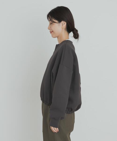 URBAN RESEARCH DOORS（アーバンリサーチドアーズ）の「ダンボールZIPカーディガン（カーディガン/ボレロ・レディース・チャコールグレー/ブラック/ゴールド・MEDIUM）」の20枚目の写真