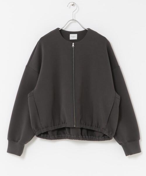 URBAN RESEARCH DOORS（アーバンリサーチドアーズ）の「ダンボールZIPカーディガン（カーディガン/ボレロ・レディース・チャコールグレー/ブラック/ゴールド・MEDIUM）」の22枚目の写真