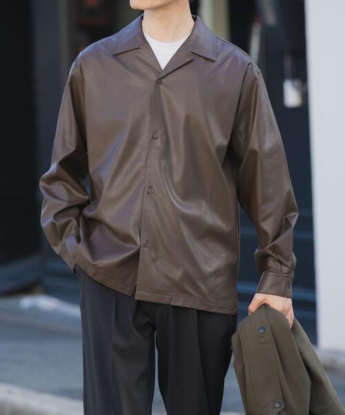 ITEMS URBANRESEARCH(アイテムズ アーバンリサーチ)の「F.L. Open Collar Shirts(シャツ/ブラウス・メンズ・ブラウン/ブラック・MEDIUM/LARGE)」の16枚目の写真