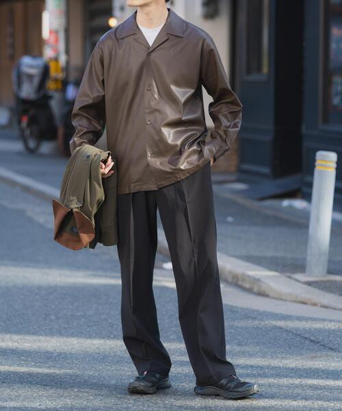 ITEMS URBANRESEARCH(アイテムズ アーバンリサーチ)の「F.L. Open Collar Shirts(シャツ/ブラウス・メンズ・ブラウン/ブラック・MEDIUM/LARGE)」の13枚目の写真