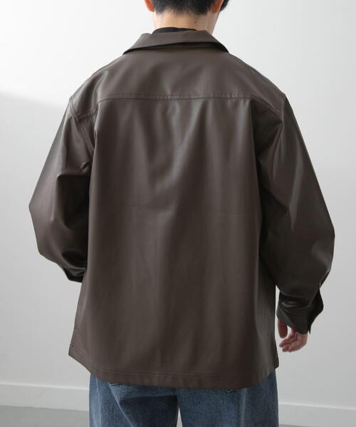 ITEMS URBANRESEARCH(アイテムズ アーバンリサーチ)の「F.L. Open Collar Shirts(シャツ/ブラウス・メンズ・ブラウン/ブラック・MEDIUM/LARGE)」の5枚目の写真